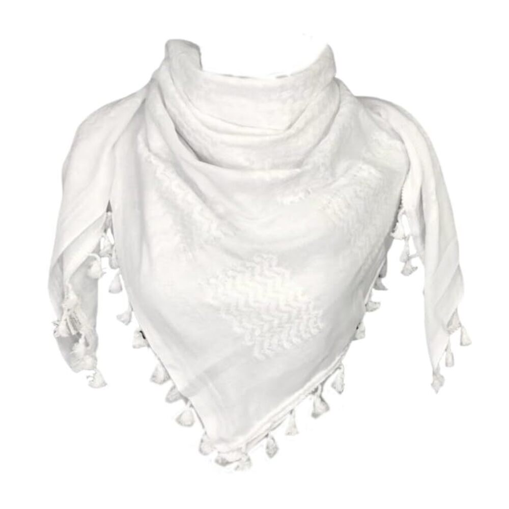 8501 Authentic AKG Palestinian Shemagh Keffiyeh Unisex Cotton Scarf